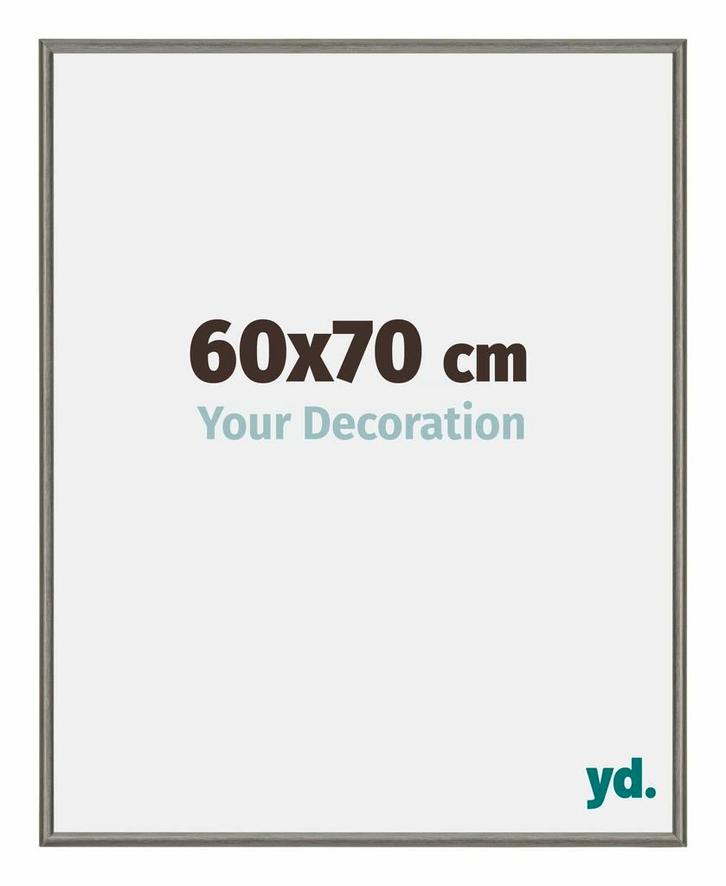 Fotolijst 60x70 cm - Mercury Structuur - Aluminium - New, Huis en Inrichting, Woonaccessoires | Lijsten, Nieuw, Verzenden