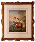 Augustus Jules Bouvier (1800-1867) - An Italianate pastoral