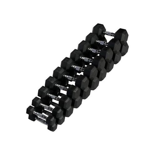 Hexagon Dumbbell Set 1kg tot 10kg - Complete Set Gym Thuis, Sport en Fitness, Fitnessapparatuur, Overige typen, Nieuw, Overige materialen