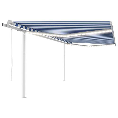vidaXL Luifel automatisch met LED en windsensor 4,5x3 m, Tuin en Terras, Zonneschermen, Nieuw, Verzenden