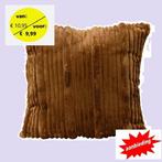 Sierkussen fluweel bruin 45x45cm, Ophalen of Verzenden, Nieuw, Bruin, Rechthoekig