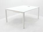 Vergadertafel Gispen - 160x120cm(bxd) - wit - 4-poot wit -, Huis en Inrichting, Ophalen of Verzenden, Gebruikt