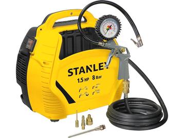 Stanley Compressor 8Bar - Luchtcompressor Olievrij met beschikbaar voor biedingen