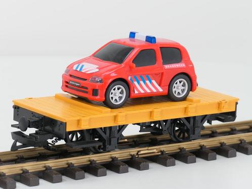 LGB 94060 Toy Train plate goederen wagen geel, Ladegut :..., Hobby en Vrije tijd, Modeltreinen | Overige schalen, Overige typen