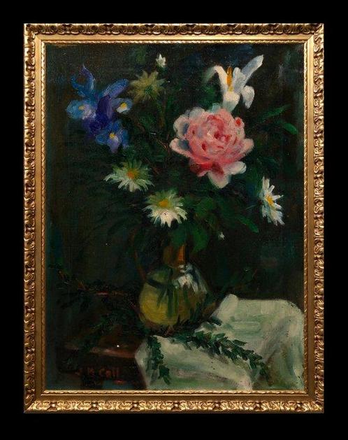 Josep María Coll (XIX-XX) - Fleurs des Ténèbres, Antiek en Kunst, Kunst | Schilderijen | Klassiek