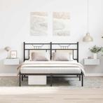 vidaXL Nachtkastjes 2 st zwevend 40x30x15cm bewerkt hout, Minder dan 45 cm, Verzenden, Nieuw, Minder dan 55 cm