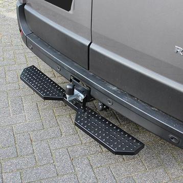 Achteropstap aan trekhaak RVS zwart achter opstap trede beschikbaar voor biedingen