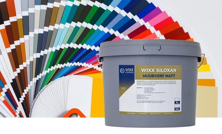 Wixx Siloxan Buitenlatex Matt Mengkleur 5L, Doe-het-zelf en Verbouw, Verf, Beits en Lak, Verf, Overige kleuren, Nieuw, Minder dan 5 liter