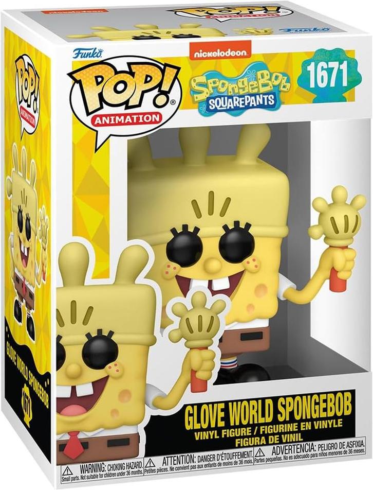 Funko Pop! - Spongebob Squarepants - Spongebob Glove World, Verzamelen, Poppetjes en Figuurtjes, Nieuw, Verzenden