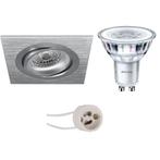 Voordeelset: LED Spot Set - Pragmi Borny Pro - GU10 Fitting, Metaal of Aluminium, Nieuw, Ophalen of Verzenden, Led