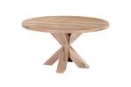 Ronde eiken vintage eettafel in meerdere maten on, Nieuw
