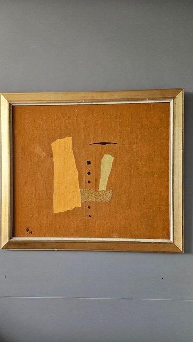 Iulian Olariu (1922-1991) - Decorative Composition on Canvas, Antiek en Kunst, Kunst | Schilderijen | Modern