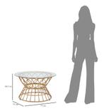 SALONTAFEL PANAMA CIRKEL CM Ø 75X44,5, Huis en Inrichting, Tafels | Salontafels, Ophalen of Verzenden, Nieuw