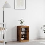 vidaXL Dressoir met LED-verlichting 41x37x67 cm oud, Huis en Inrichting, Kasten | Dressoirs, Verzenden, Nieuw, Minder dan 50 cm