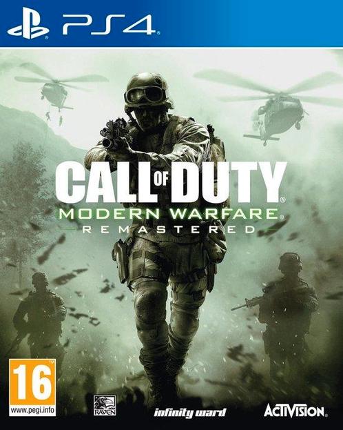Playstation 4 Call of Duty: Modern Warfare Remastered, Spelcomputers en Games, Games | Sony PlayStation 4, Zo goed als nieuw, Verzenden