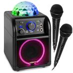 Vonyx SBS55B karaokeset met 2 microfoons, Bluetooth en licht, Audio, Tv en Foto, Karaoke-apparatuur, Nieuw, Verzenden
