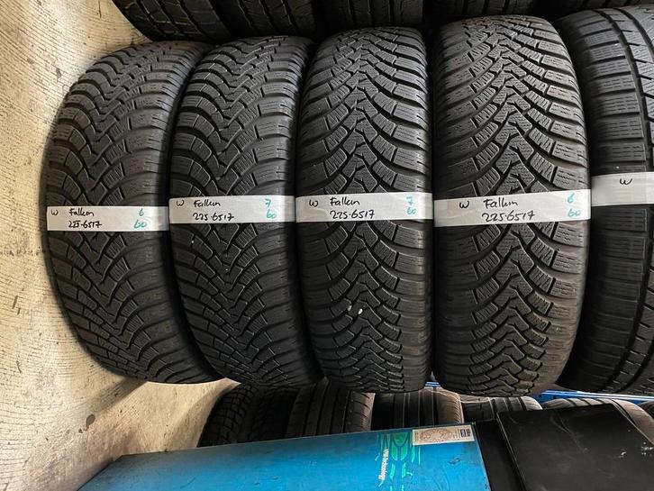 225-65-17 Falken Winterbanden 7mm Incl Montage 225 65 17, Auto-onderdelen, Banden en Velgen, 17 inch, Winterbanden, 225 mm, Personenwagen