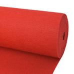 vidaXL Tapijt effen 1x12 m rood, Verzenden, Nieuw