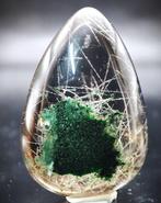 Prachtige Zeer Zeldzame Natuurlijke Phantom Kristal Zwart, Verzamelen, Mineralen en Fossielen
