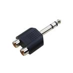 Audio Adapter - Stereo - 6.35mm Jack (m) naar 2x RCA (Tulp), Verzenden, Nieuw