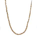 Tricolour gouden collier 42 cm 14 karaat, Verzenden, Zo goed als nieuw, Goud