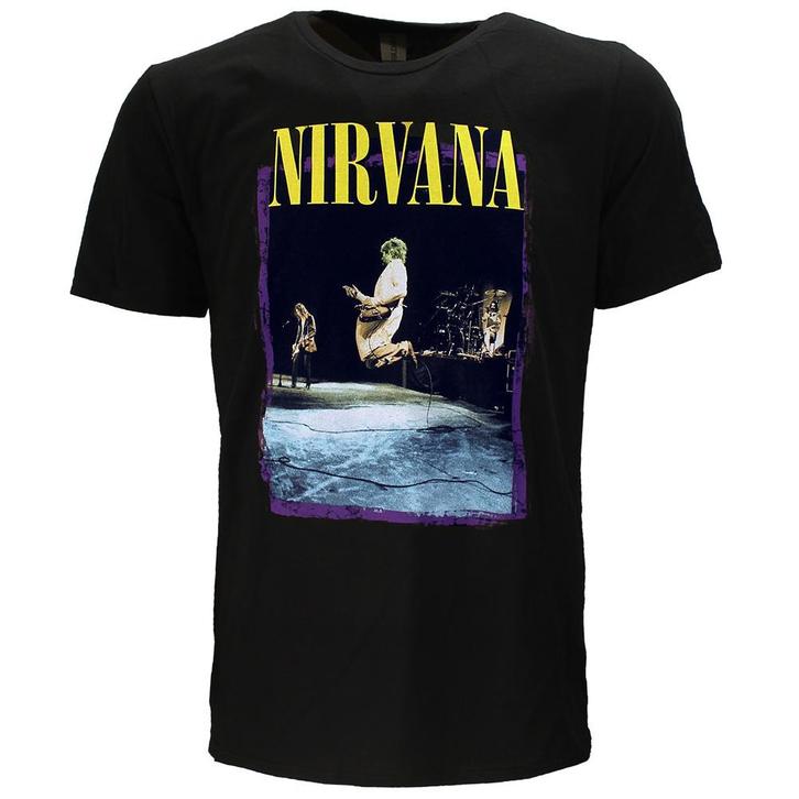 Nirvana Stage Jump T-Shirt - Officiële Merchandise, Kleding | Heren, T-shirts, Verzenden