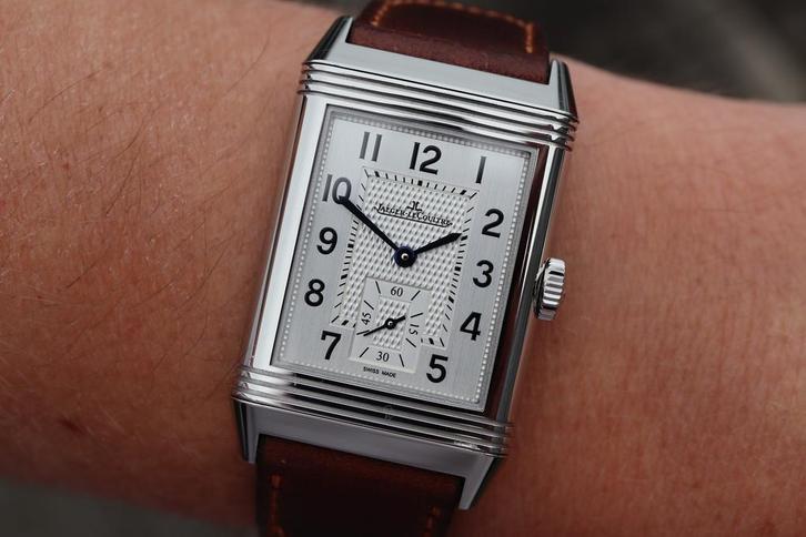Horloge Jeager-LeCoultre Reverso Classic 04/2023 Full set, Sieraden, Tassen en Uiterlijk, Horloges | Heren, Leer, Zo goed als nieuw