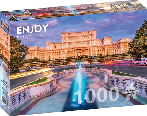 Palace of the Parliament - Bucharest Puzzel (1000 stukjes) |, Hobby en Vrije tijd, Denksport en Puzzels, Nieuw, Verzenden