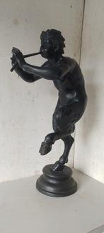 sculptuur, Fauno pifferaio - 65 cm - Brons, Antiek en Kunst, Antiek | Keramiek en Aardewerk