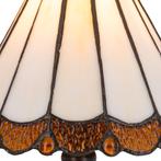 Tiffany tafellamp – Verfijnde Zuilpanelen – Ø 20 × H 36 cm, Verzenden, Nieuw