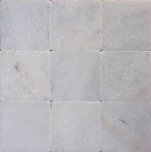 Wit Marmer Anticato 10X10X1, Getrommeld / Verouderd P/M², Doe-het-zelf en Verbouw, Tegels, Ophalen of Verzenden