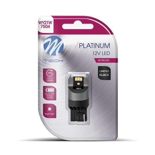 M-Tech LED - W21W T20 12V - Platinum - Canbus - 16x Led..., Auto-onderdelen, Verlichting, Nieuw, Verzenden