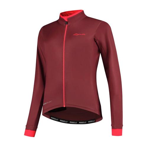 Dames Winterjack Essential bordeaux/coral, Fietsen en Brommers, Fietsaccessoires | Fietskleding, Dames, Nieuw, Verzenden