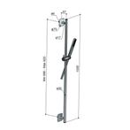 Glijstangset Hotbath Gal 100 cm Met Doucheslang 150 cm En, Ophalen of Verzenden, Nieuw