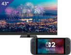 Thomson 43 inch QLED 4K TV + Nintendo Switch 2, Nieuw