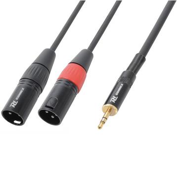 PD Connex 2x XLR (m) - 3,5mm Jack (m) audiokabel -