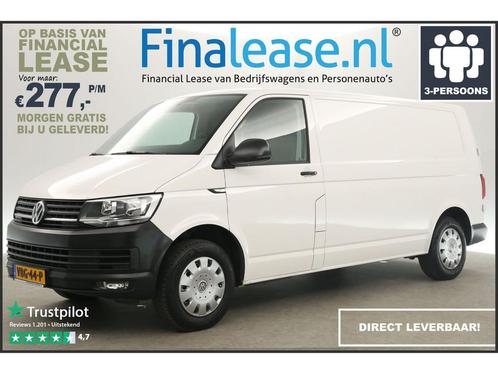 Volkswagen Transporter 2.0 TDI L2H1 Airco Cruise PDC €277pm, Auto's, Bestelauto's, Lease, Handgeschakeld, Diesel, Wit, Volkswagen