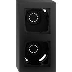 Gira E2 opbouwbak incl. afdekraam 2-voudig mat zwart -, Doe-het-zelf en Verbouw, Elektra en Kabels, Ophalen of Verzenden, Nieuw