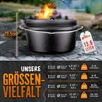Braadpan - Gietijzeren pan - Dutch Oven - Pan gietijzer - 13, Huis en Inrichting, Verzenden, Nieuw