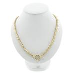 Gouden vossenstaart schakelcollier (Ketting), Sieraden, Tassen en Uiterlijk, Kettingen, Ophalen of Verzenden, Gebruikt, Overige kleuren