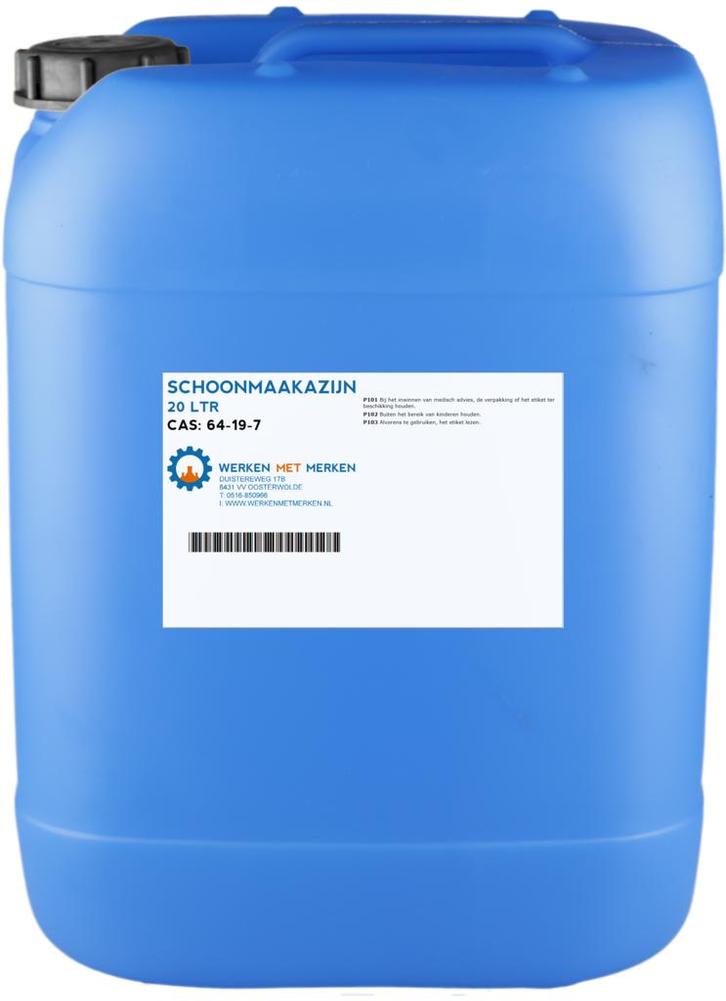 Wmm Chemie Schoonmaakazijn 20 liter, jerrycan, Doe-het-zelf en Verbouw, Overige Doe-het-zelf en Verbouw, Nieuw, Verzenden