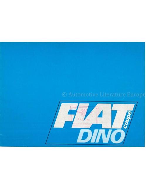 1967 FIAT DINO COUPE BROCHURE DUITS, Boeken, Auto's | Folders en Tijdschriften