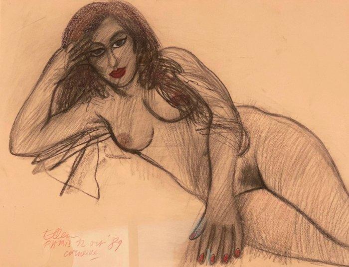 Corneille (1922-2010) - Ellen Paris 12 Octobre 89, Antiek en Kunst, Kunst | Schilderijen | Modern