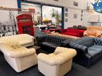 Welkom bij Tweedehands Chesterfield Showroom Maarssen, Ophalen, Zo goed als nieuw, Leer, CHESTERFIELD