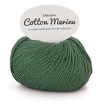 DROPS Cotton Merino Uni Colour - 11 bosgroen - Wol/Katoen, Ophalen of Verzenden, Nieuw