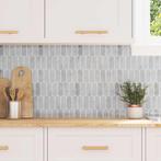 vidaXL Decoratieve Stickers 10 pcs Grijs Marmer 30 x 30 x, Verzenden, Nieuw