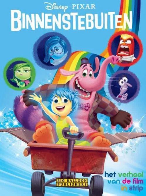 Binnenstebuiten PIXAR de bekende film nu als stripalbum, Boeken, Overige Boeken, Gelezen, Verzenden