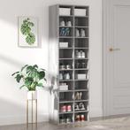 vidaXL Schoenenkast 54x34x183 cm bewerkt hout grijs sonoma, Verzenden, Nieuw