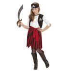 Piraat Jurk Zwart Rood Meisje, Nieuw, Verzenden