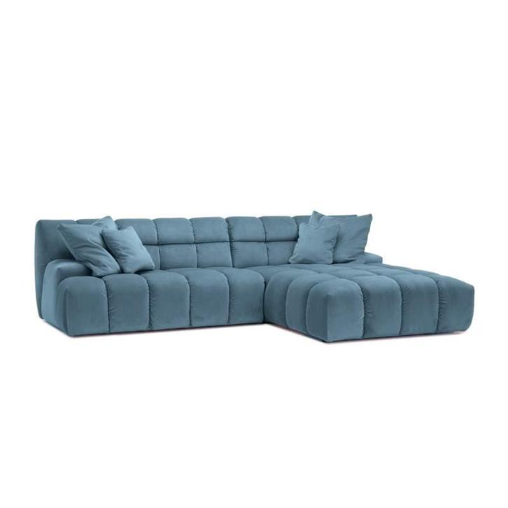 Loungebank Tynaarlo - loungebanken - Blauw, Huis en Inrichting, Banken | Sofa's en Chaises Longues, 150 cm of meer, Nieuw, 250 tot 300 cm